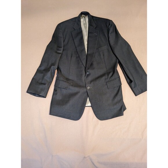 Paul Stuart III Grey Wool Suit Set Jacket Pants Sz 44-38 REGULAR Made in Canada - Picture 4 of 16